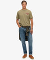 Superdry Tokyo Narrative Loose Tee - Light Khaki Green