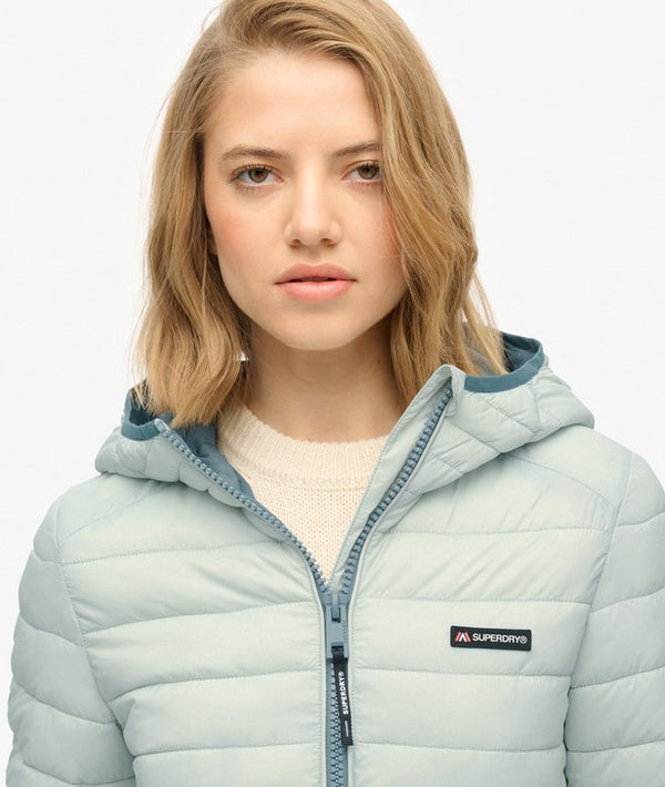 Superdry Hood Fuji Lite Padded Jacket - Puritan Grey