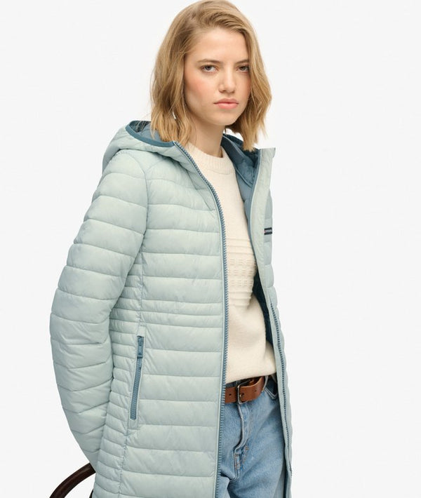 Superdry Hood Fuji Lite Padded Jacket - Puritan Grey