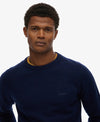 Superdry Wool Blend Jumper - Mariner Blue Marl