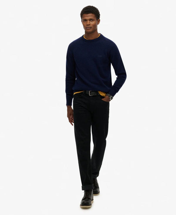Superdry Wool Blend Jumper - Mariner Blue Marl