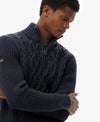 Superdry Jacob Cable Knit Half Zip - Indigo