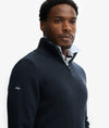 Superdry Cotton Half Zip Knit - Navy