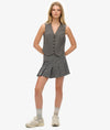 Superdry Pinstripe Waistcoat - Grey Pinstripe