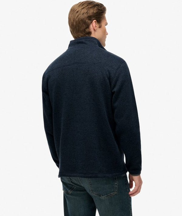 Superdry Storm Fleece Half Zip - Storm Navy Grit