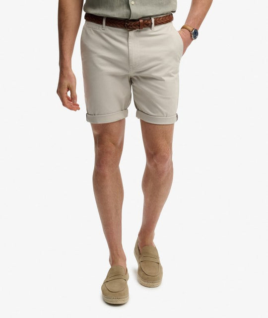 Superdry Premium Regular Chino Short - Rainy Day Grey
