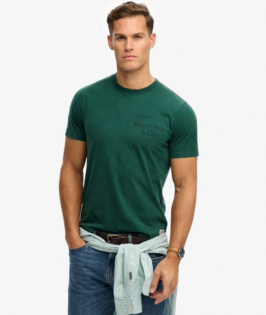 Superdry 1954 Company Relaxed Tee - Varsity Green