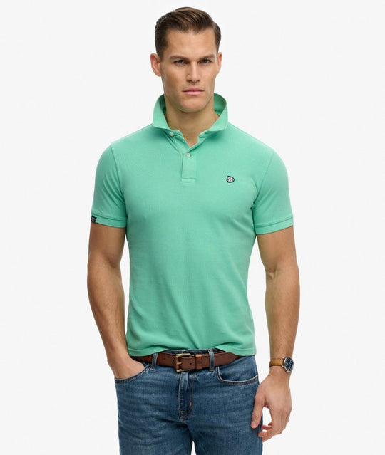 Superdry Vintage Destroy Polo - Spring Bud Green