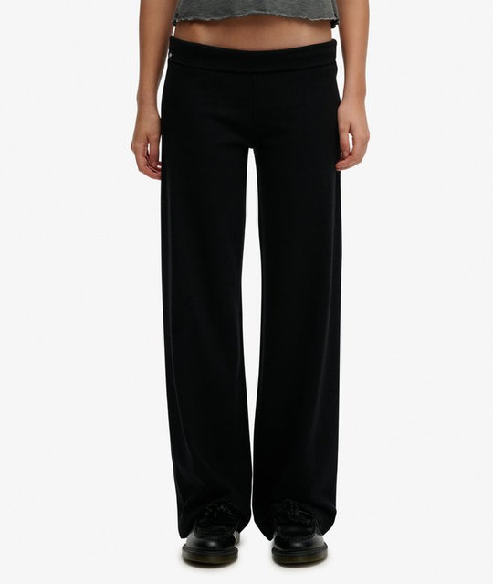 Superdry Athletic Essential Fold Over Jogger - Black