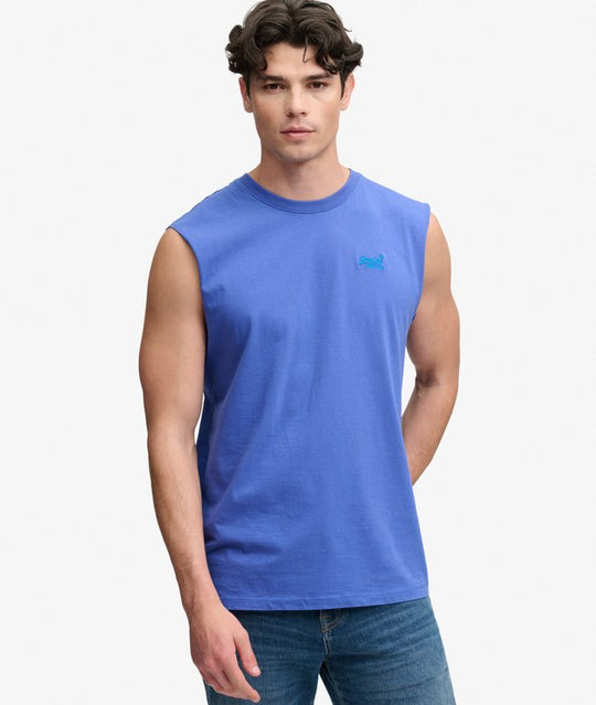 Superdry Essential Logo Tank - Summer Navy