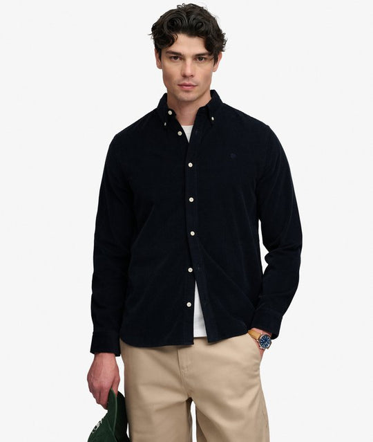 Superdry Classic Needle Cord Shirt - Rich Navy