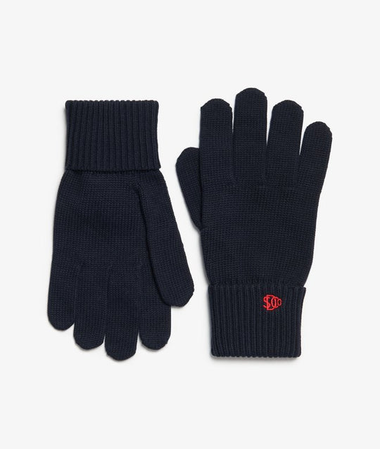 Superdry SD Logo Knitted Gloves - Eclipse Navy