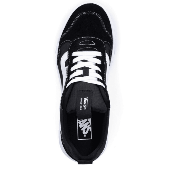 Vans Mens Range EXP Suede & Canvas Trainers  - Black & White