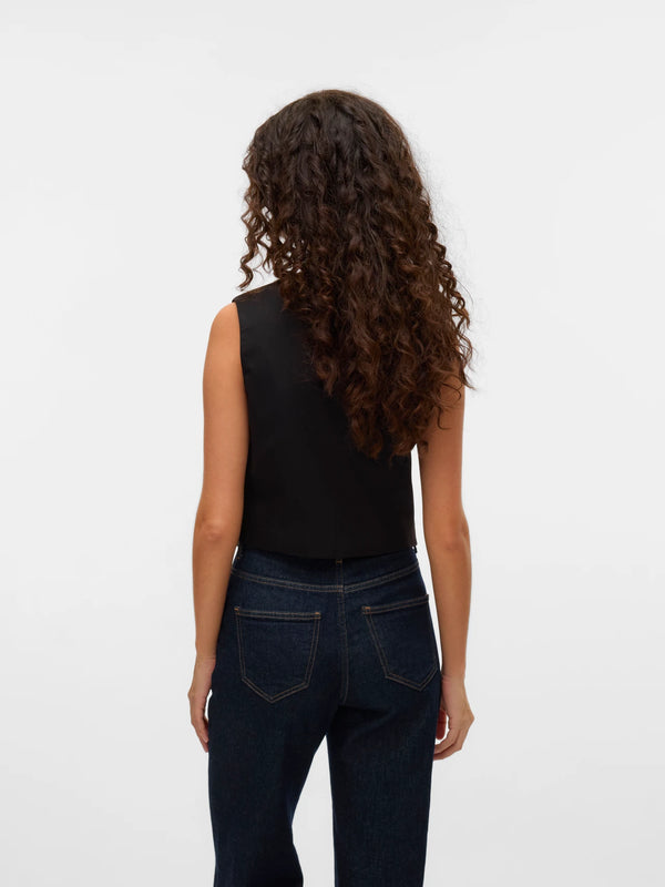 Vero Moda Nila Tailored Waistcoat  - Black