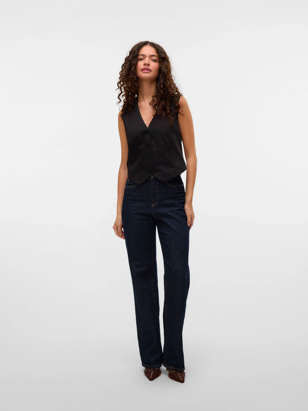 Vero Moda Nila Tailored Waistcoat  - Black