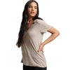 Superdry Studios Slub Vee Tee - Light Taupe