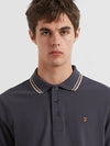 Farah Elton Short Sleeve Polo - Submarine Grey