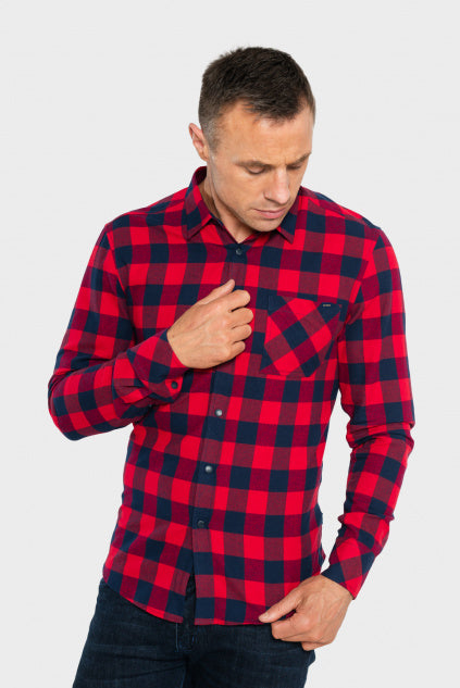 Tommy Bowe XV Kings Wu Check Shirt - Blood Check