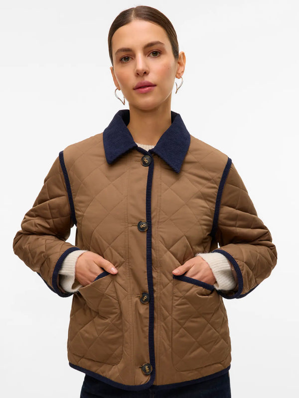 Vero Moda Emily Short Jacket - Navy Blazer