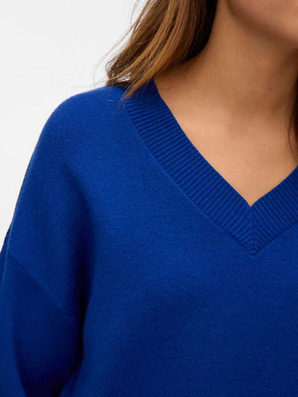 Vero Moda Gold Long Sleeve V-Neck Pullover - Suft The Web