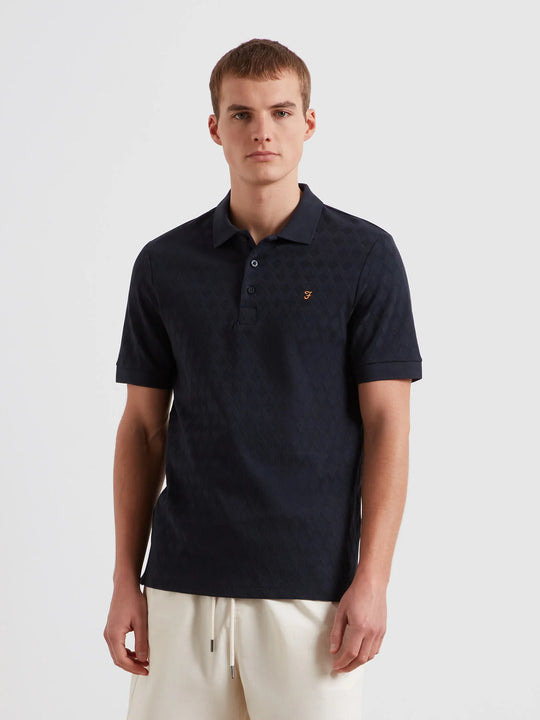 Farah Horace Short Sleeve Polo - True Navy