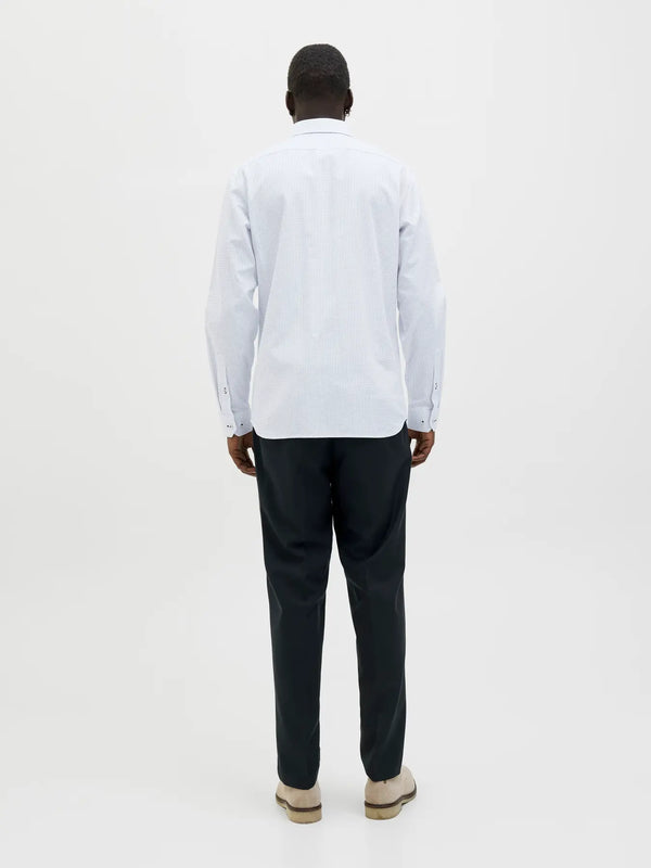Jack & Jones Parker Detail Long Sleeve Shirt - White