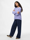 Piece Ivy Long Sleeve Knit - Baby Lavender/White