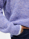 Piece Ivy Long Sleeve Knit - Baby Lavender/White