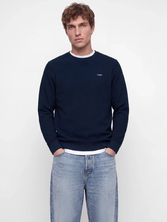 Jack & Jones Alves Structure Sweat Crew - Navy Blazer