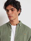 Farah Fontella Slim Fit Corduroy Shirt - Tarragon Green