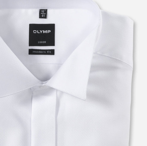 Olymp Luxor Soirée Modern Fit Wedding Shirt - White [#0709-65-00]