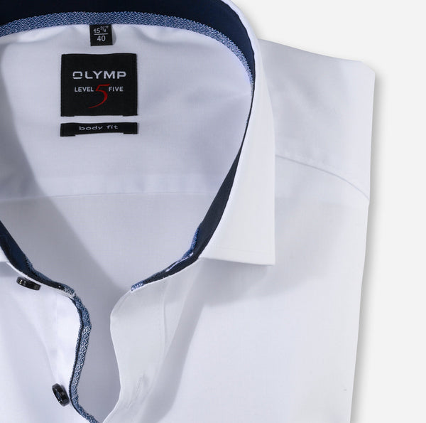Olymp Level 5 Body Fit Slim Shirt NOOS - White [#0767-64-00]