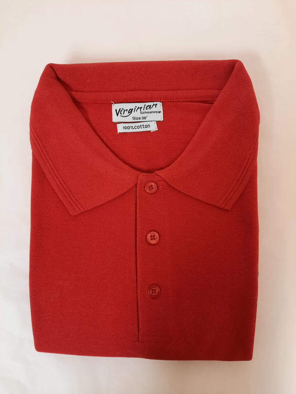 Virginian Red Short Sleeve Polo Shirt