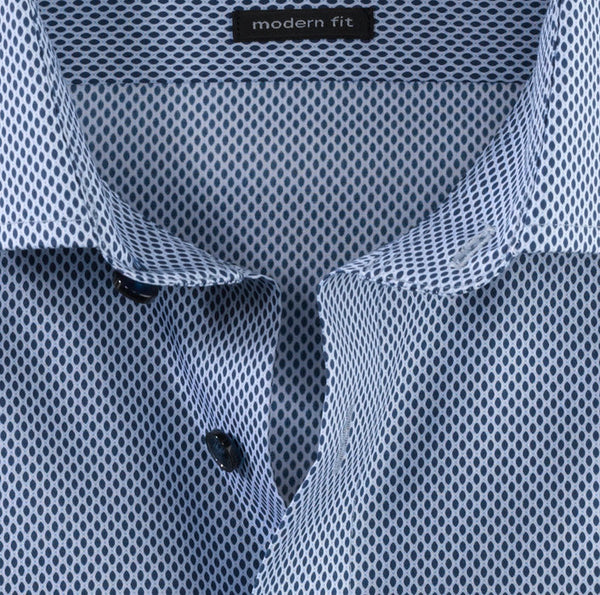 Olymp Luxor Modern Fit Shirt - Blue [#1248-14-19] [Size 16]