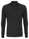 Remus Uomo Half Zip Sweater - Dark Grey [Size XXL]