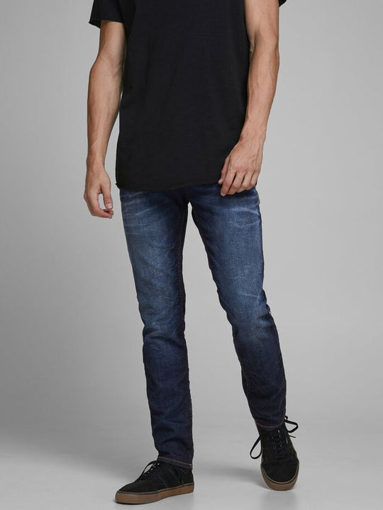 Jack & Jones Tim 719 Slim Straight Jeans - Blue Denim