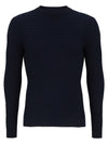 Remus Uomo Merino Wool Long Sleeve Knit - Navy [#58458/78] [Size XL]