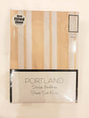 Portland Sheet Set- Natural stripe