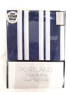 Portland King Sheet Set - Navy Stripe Bedding