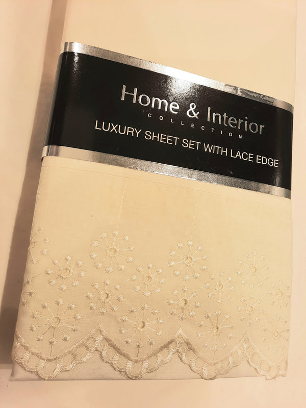 Home & Interior Collection Single sheet set- Cream