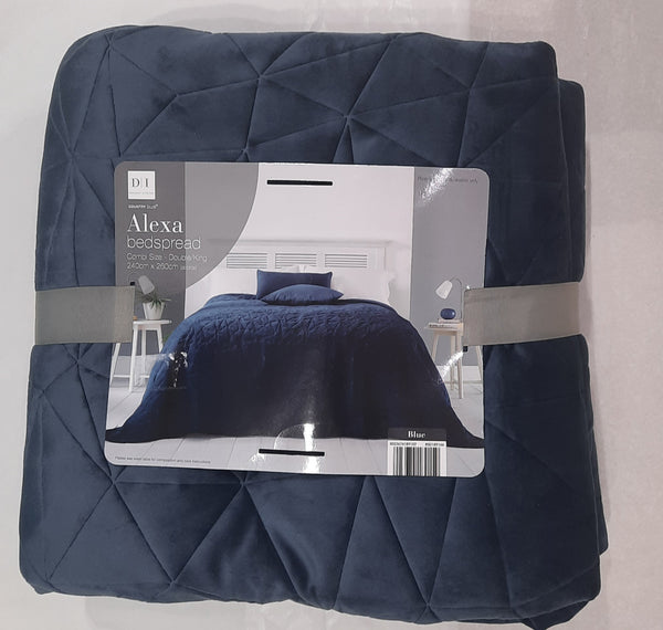 Alexa Bedspread- Blue