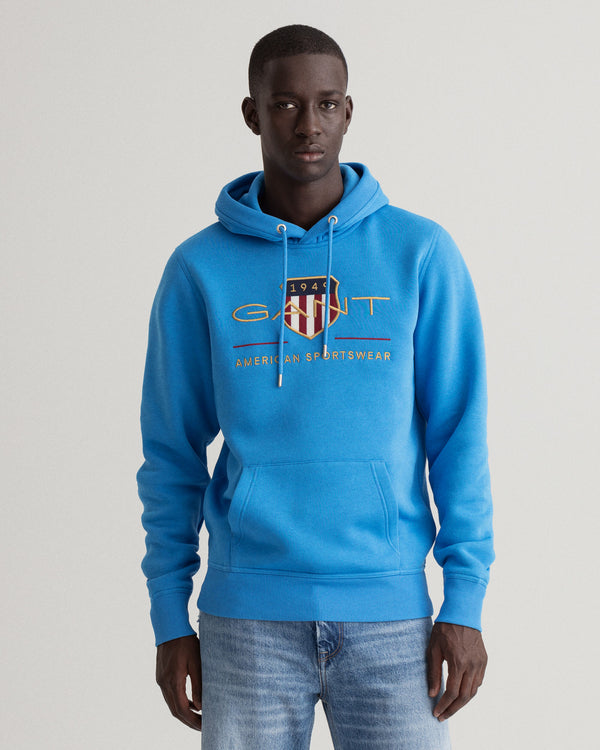 Gant Archive Shield Hoodie - Day Blue