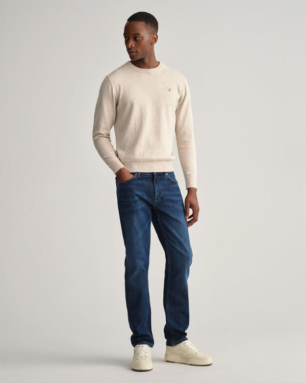 Gant Arley Regular Fit Jeans - Dark Blue Worn In