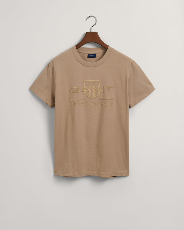 Gant Regular Fit Shield T-shirt Burgundy