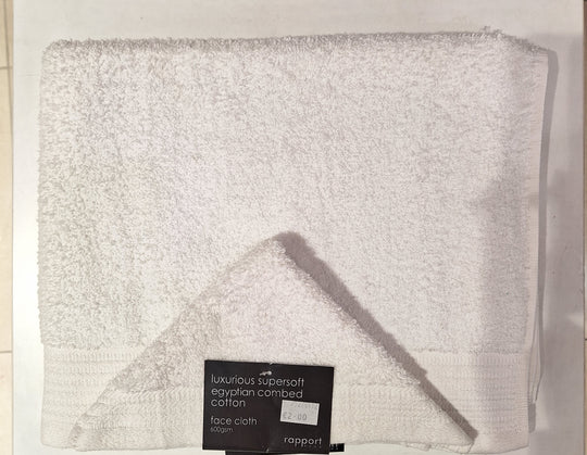 Supersoft Egyptian Combed Cotton Towels - White