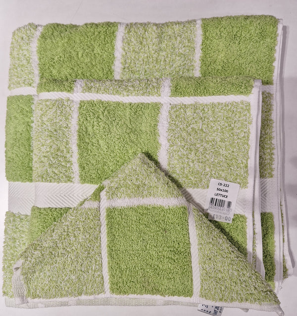 Check Towels - Lettuce