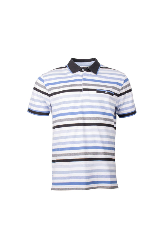 Pre End Gavin Short Sleeve Polo - Summer Blue [Size L]