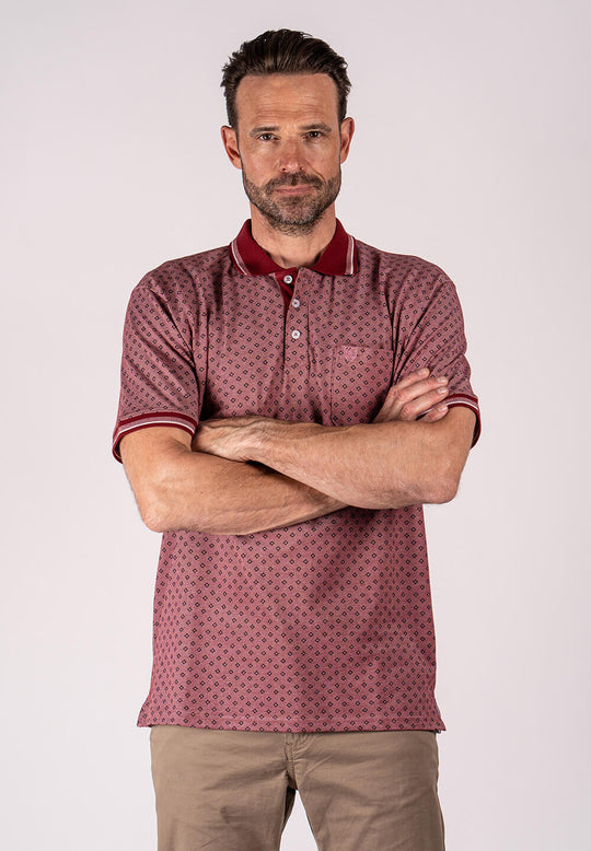 Pre End Alcot Polo - Cabernet Red
