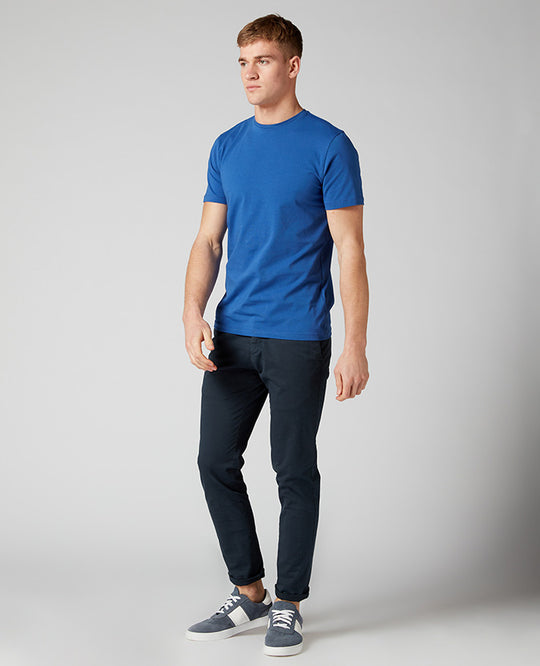 Remus Uomo Short Sleeve Casual Top - Sky Blue