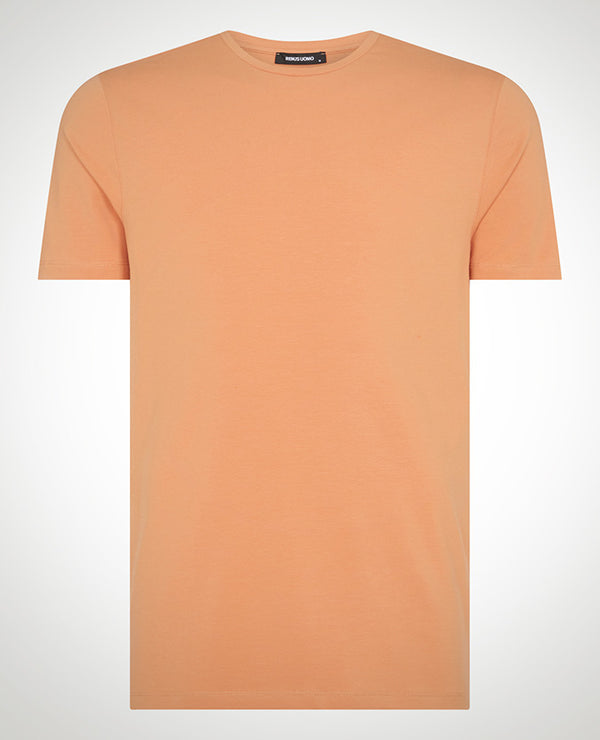 Remus Uomo Short Sleeve Casual Top - Dark Orange